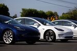 A Tesla Inc. Delivery Center As Carmaker Makes Model 3 Deliveries