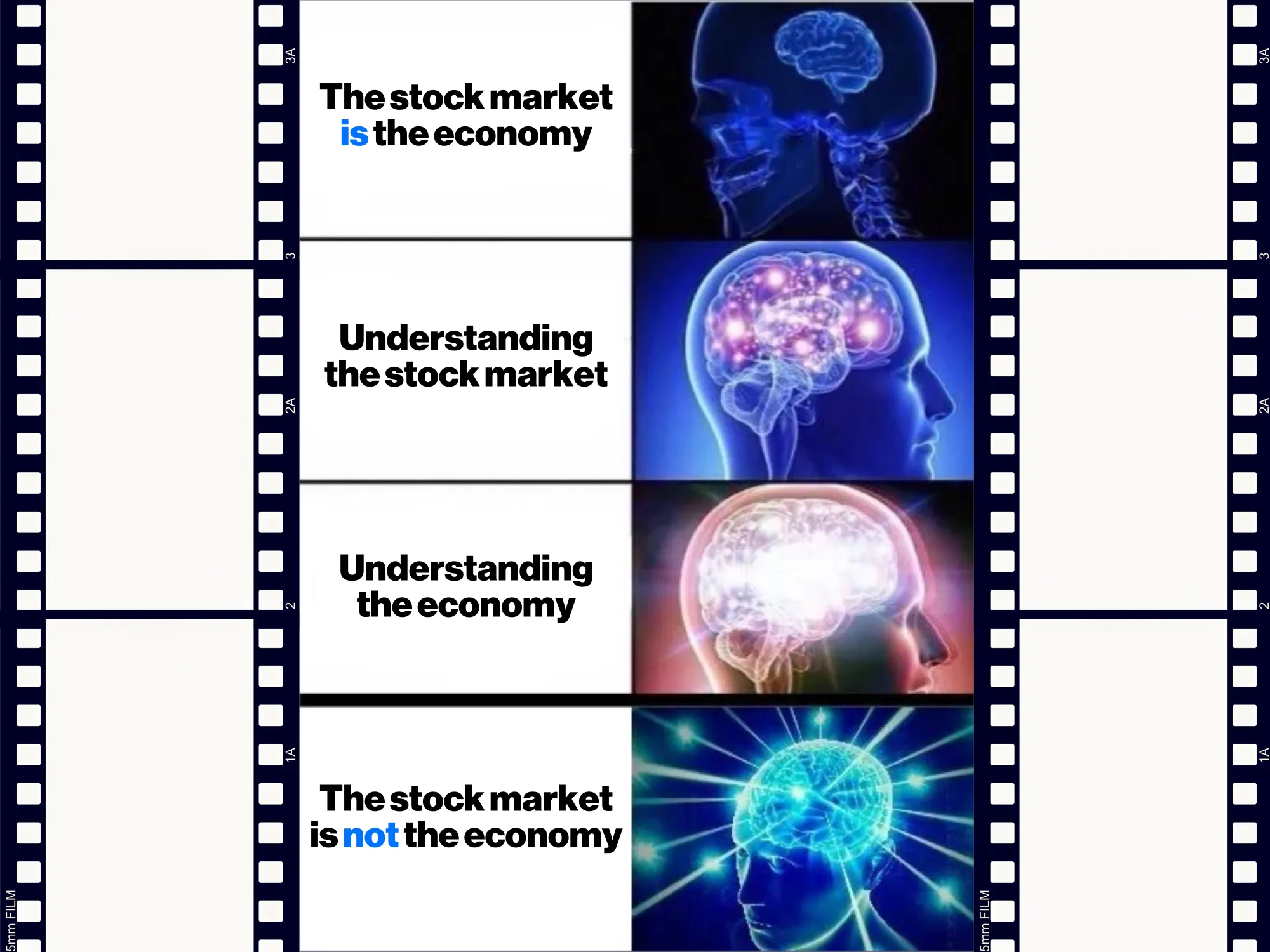 The stock market is NOT the economy.