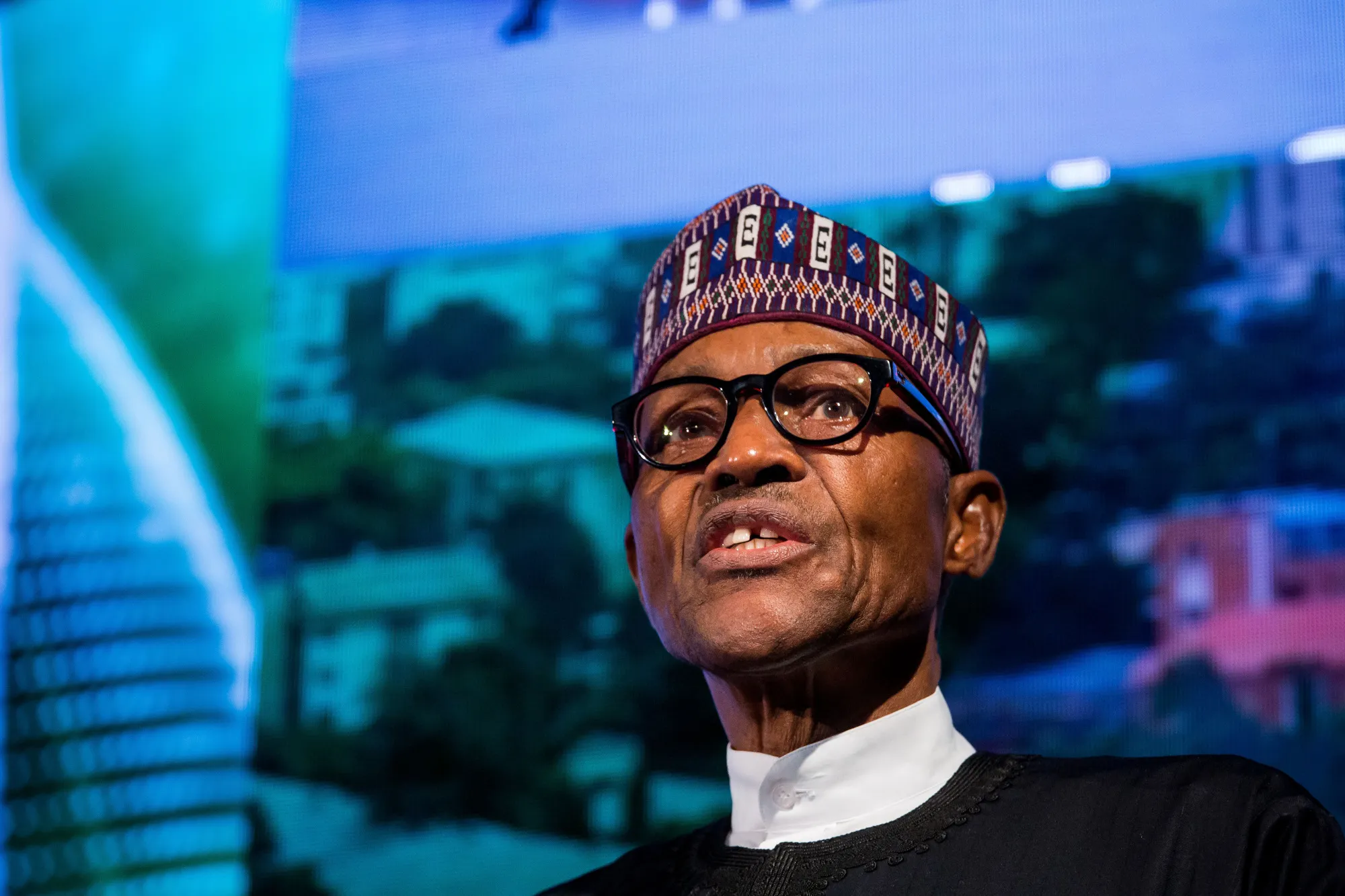 Muhammadu Buhari during the US-Africa Business Forum in New York in 2016.