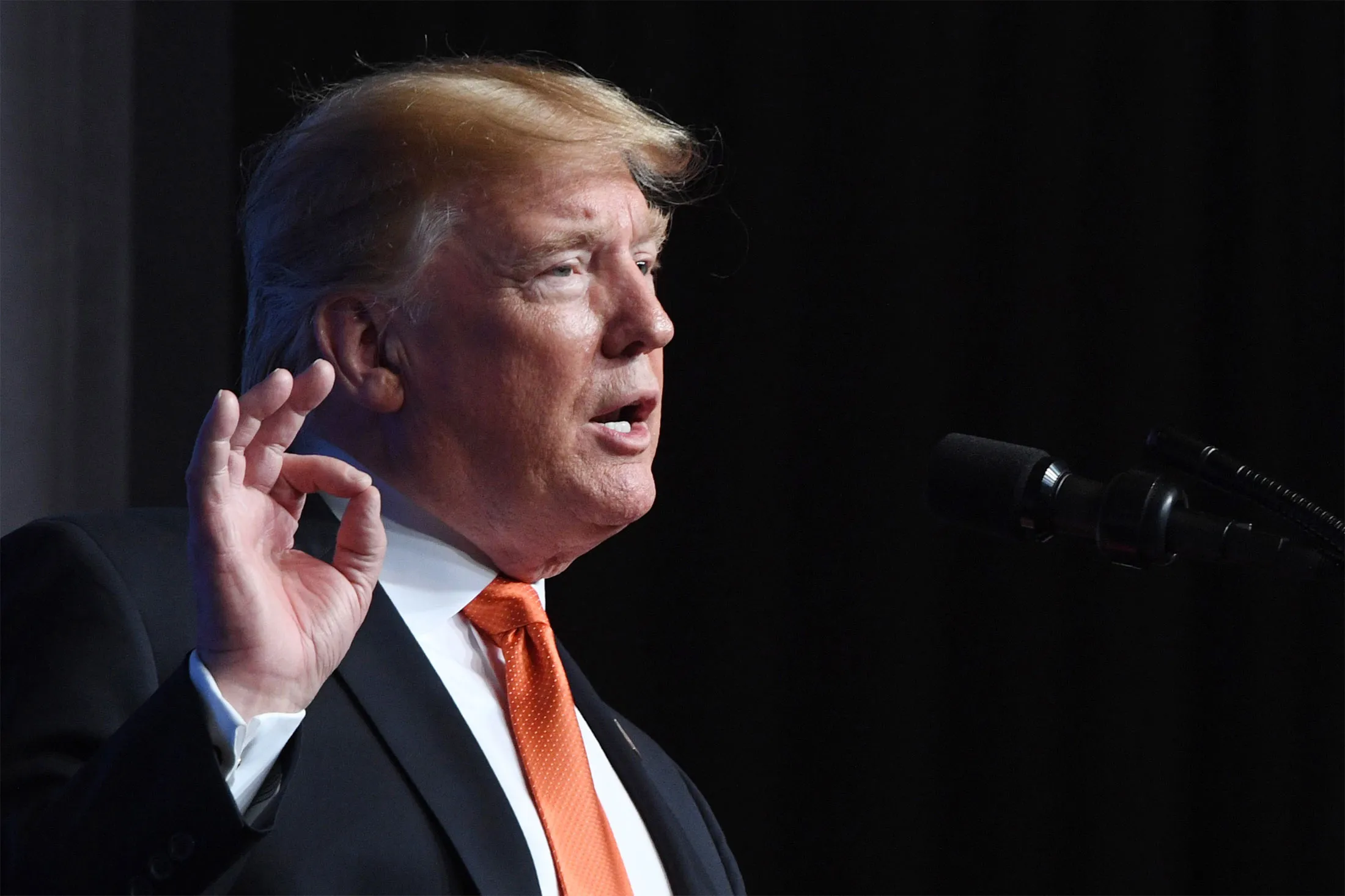Donald Trump speaks at the Rx Drug Abuse and Heroin Summit on April 24,&nbsp;in Atlanta, Georgia.&nbsp;