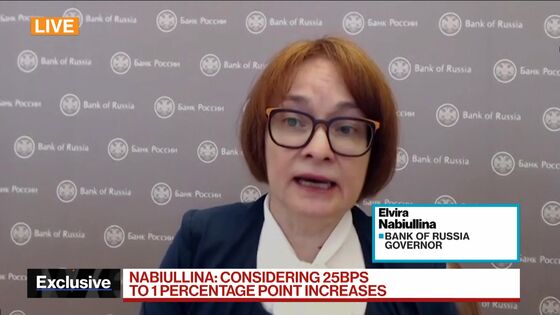 Bank of Russia Considers Rate Increase of Up to 1 Percentage Point