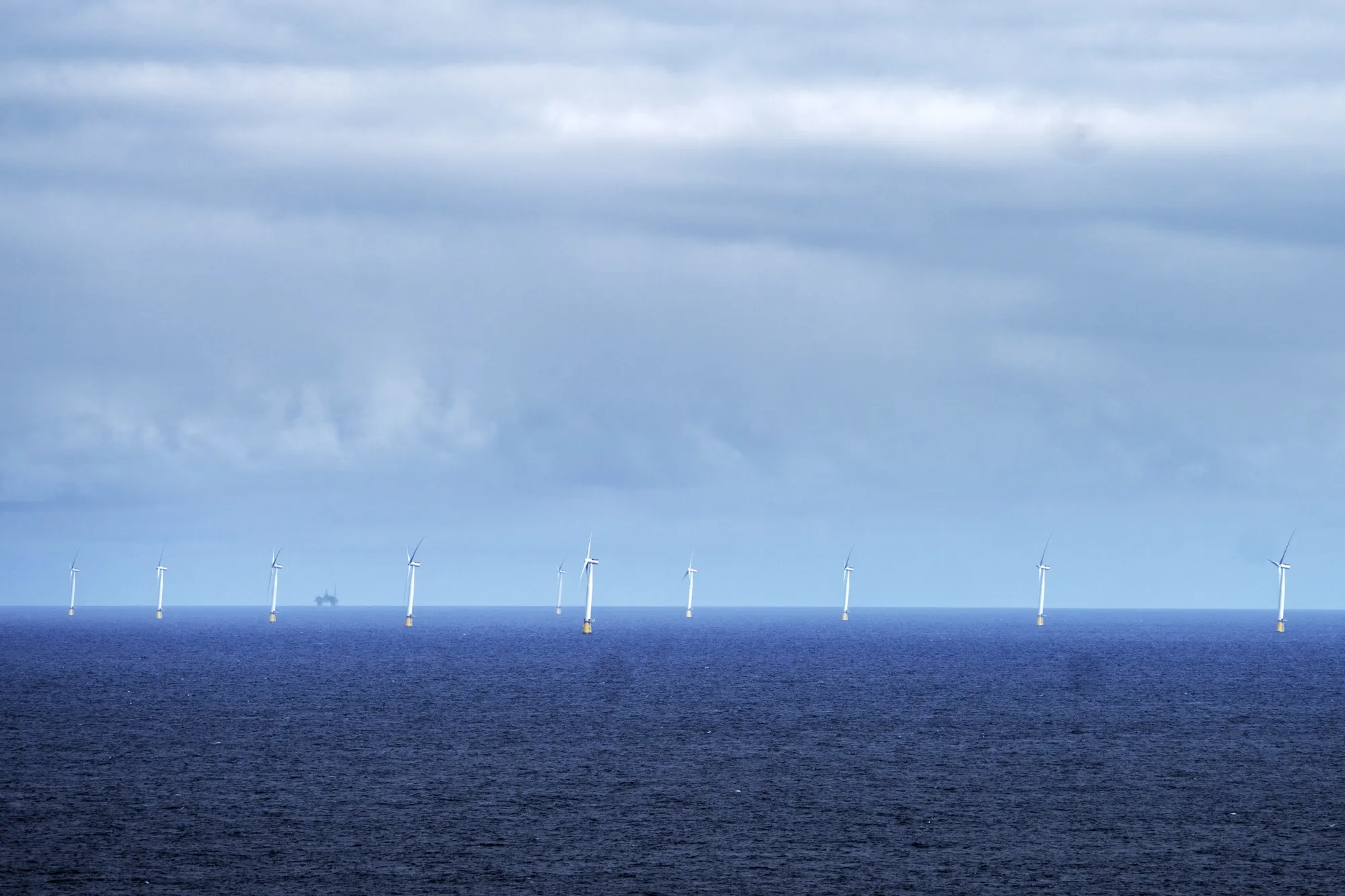 Equinor’s&nbsp;Hywind Tampen floating offshore wind farm.&nbsp;