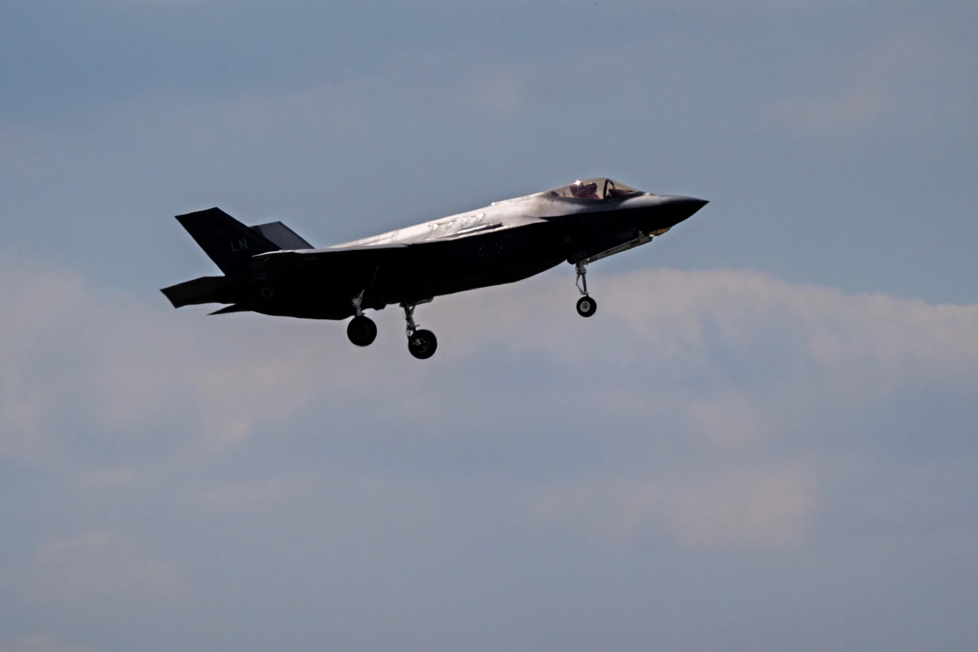 A US Air Force Lockheed Martin F-35A Lightning II&nbsp;at the Paris Air Show in June.&nbsp;