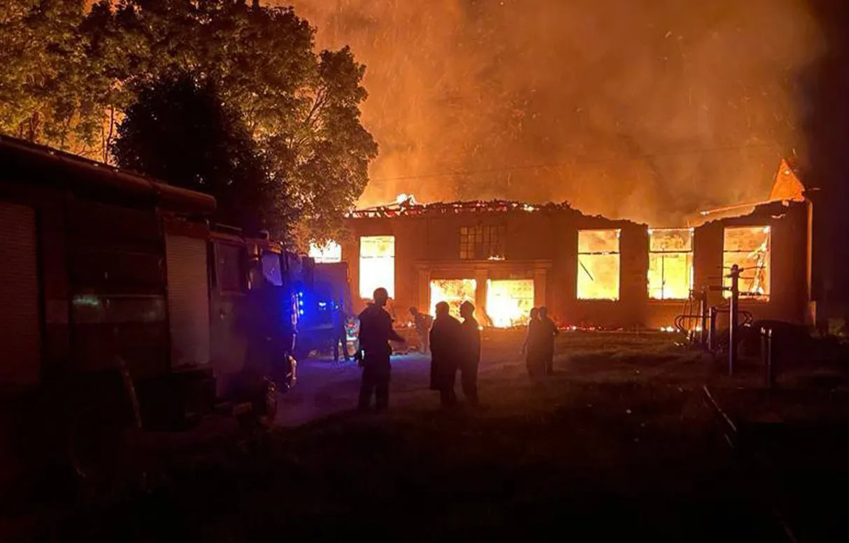 A&nbsp;blood transfusion centre after a Russian strike, Kharkiv region.&nbsp;