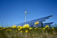Wind Turbine And Solar Panels