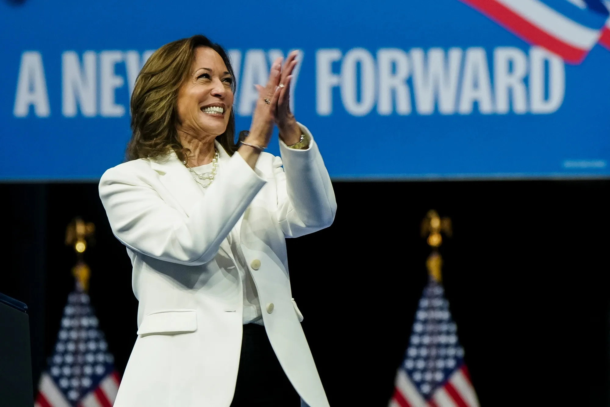 US Vice President Kamala Harris, the Democratic Party’s presidential candidate.