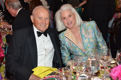 Charles Johnson, former chairman and CEO of Franklin Resources, and Bonnie Sacerdote, his sister. Photographer: Amanda Gordon/Bloomberg