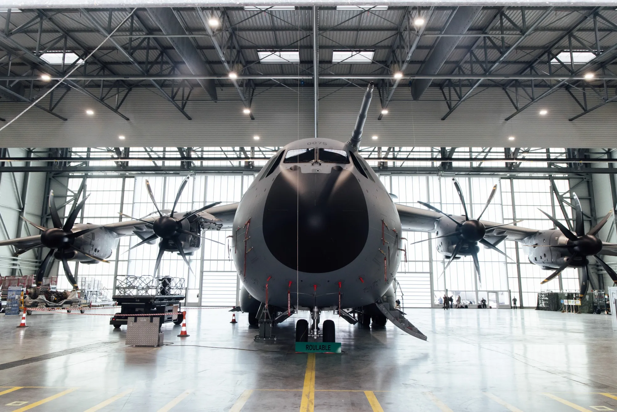 An Airbus A400M transport aircraft.
