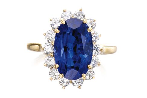 Tiffany Sapphire and Diamond Ring