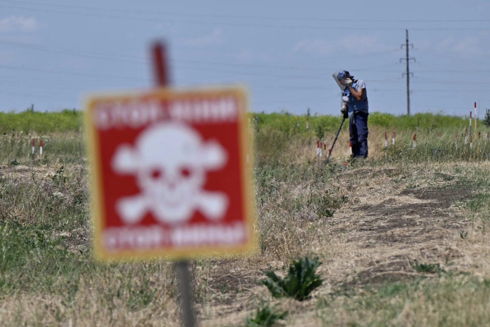 De-mining in Ukraine.