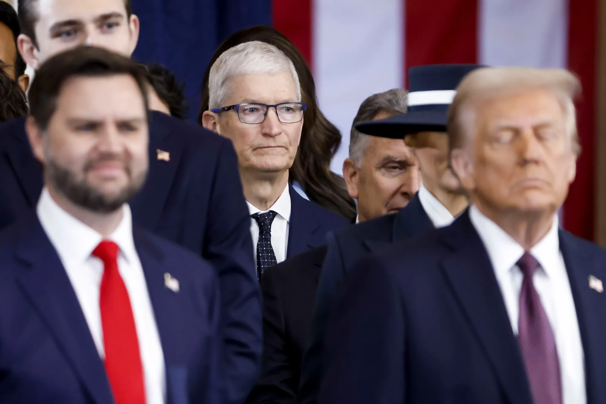 Tim Cook during the 60th presidential inauguration in Washington.