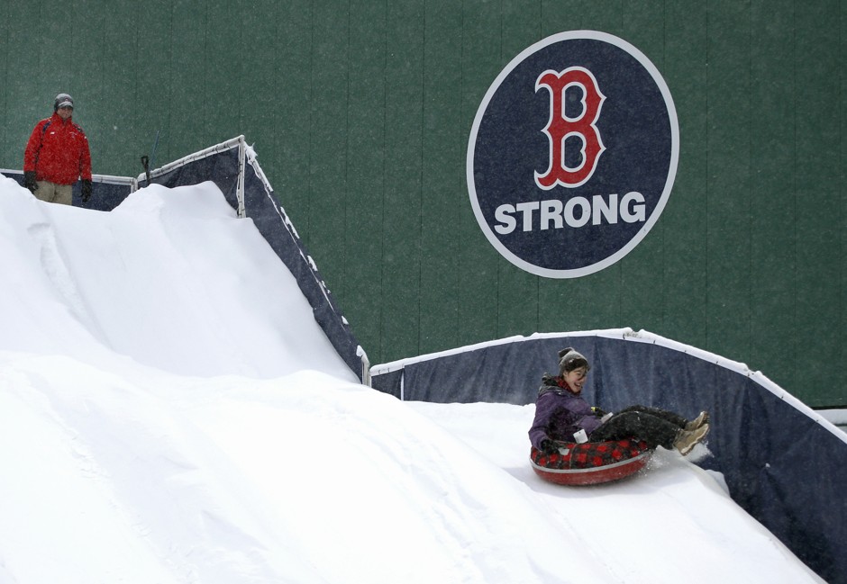 It's been a rough winter in Boston. But that doesn't mean people aren't having fun.