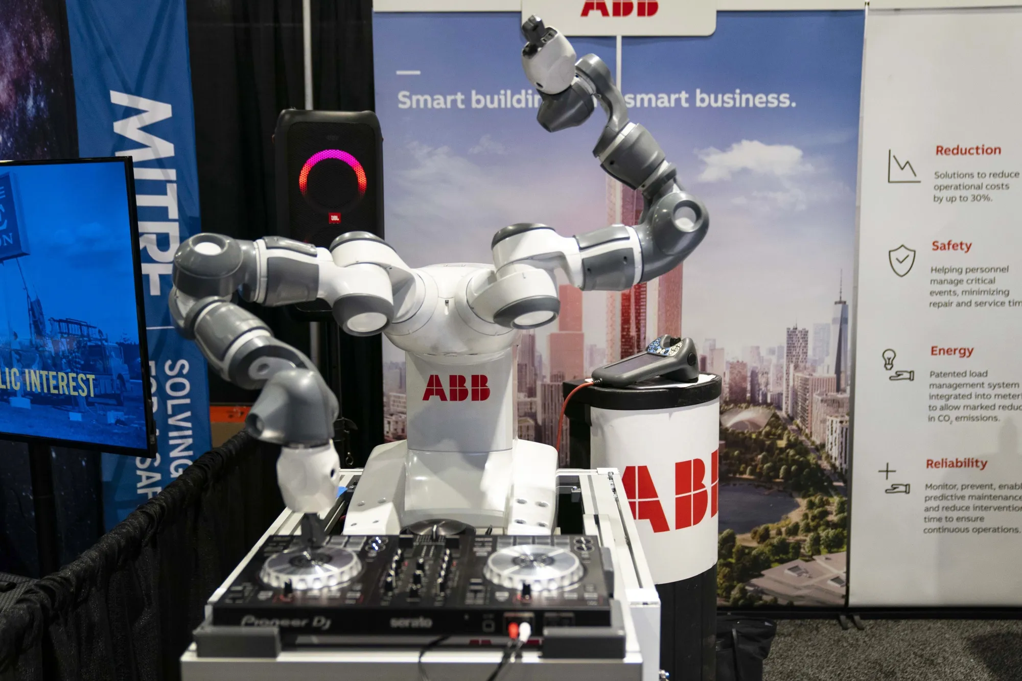 ABB’s&nbsp;YuMi robot can work&nbsp;the turntables but soon this talent will belong to SoftBank.