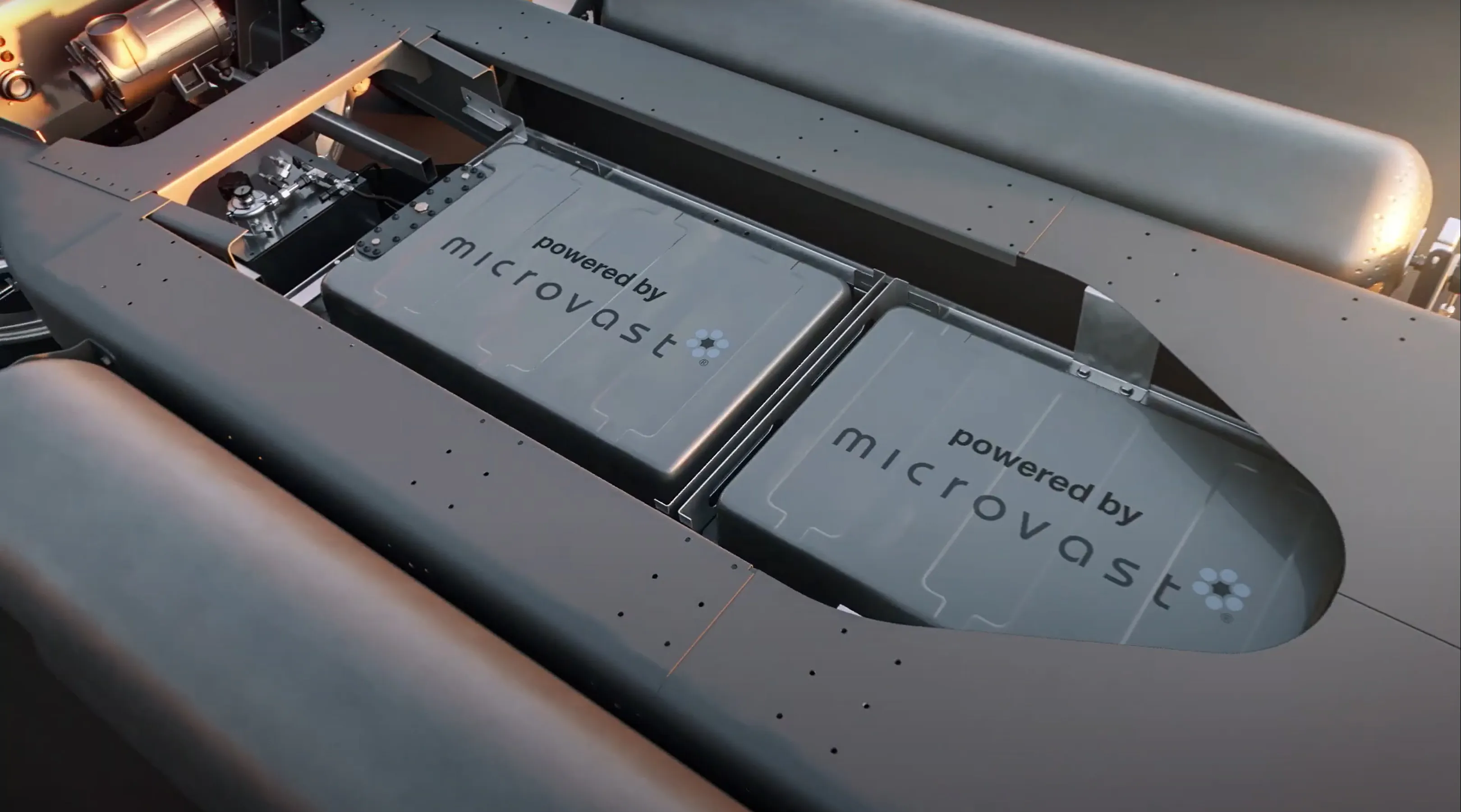 Microvast battery solution for Gaussin's full electric and hydrogen skateboard truck platform