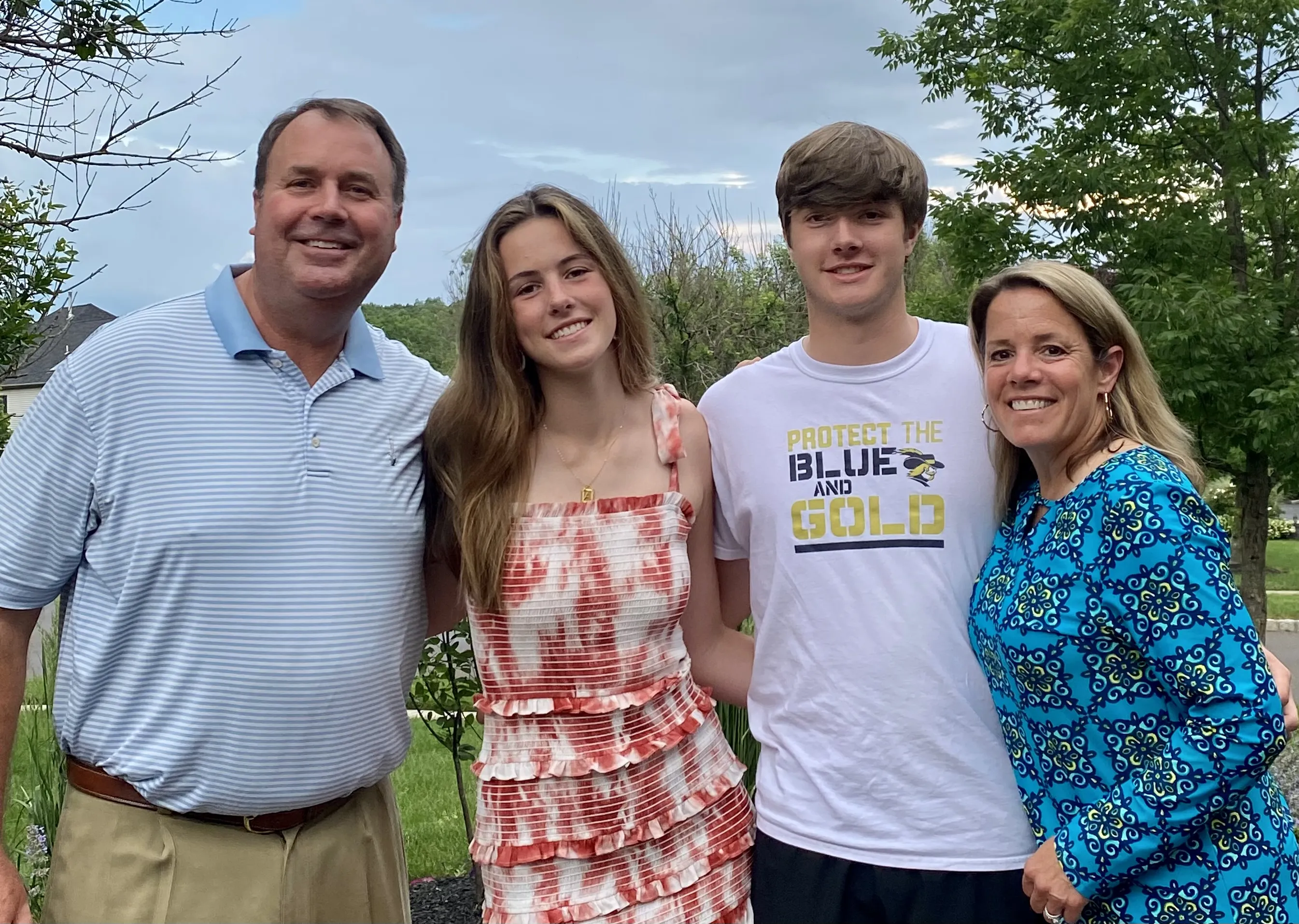 Tom Barklage, from left, with family members Alexis, Blake and Alison