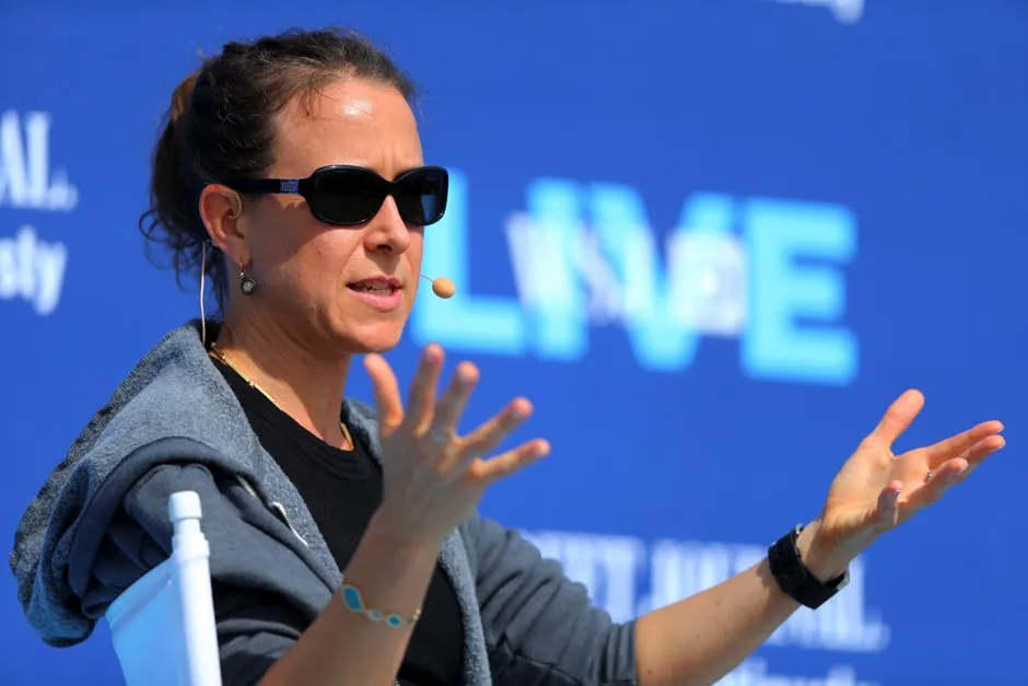 Anne Wojcicki, CEO and co-founder of 23andMe, speaks at the WSJD Live conference in Laguna Beach, California, in 2016.