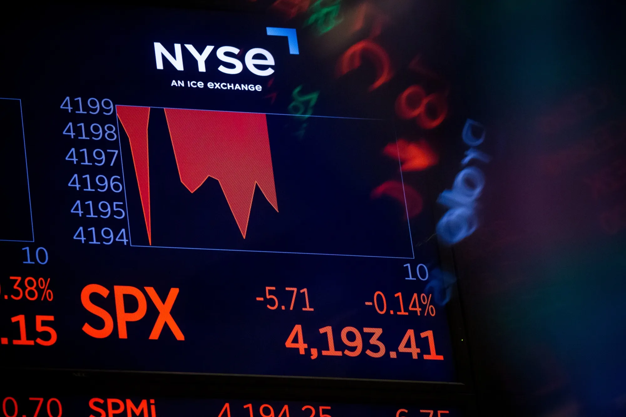 New York Stock Exchange As Futures Dip Ahead Of Powell Speech