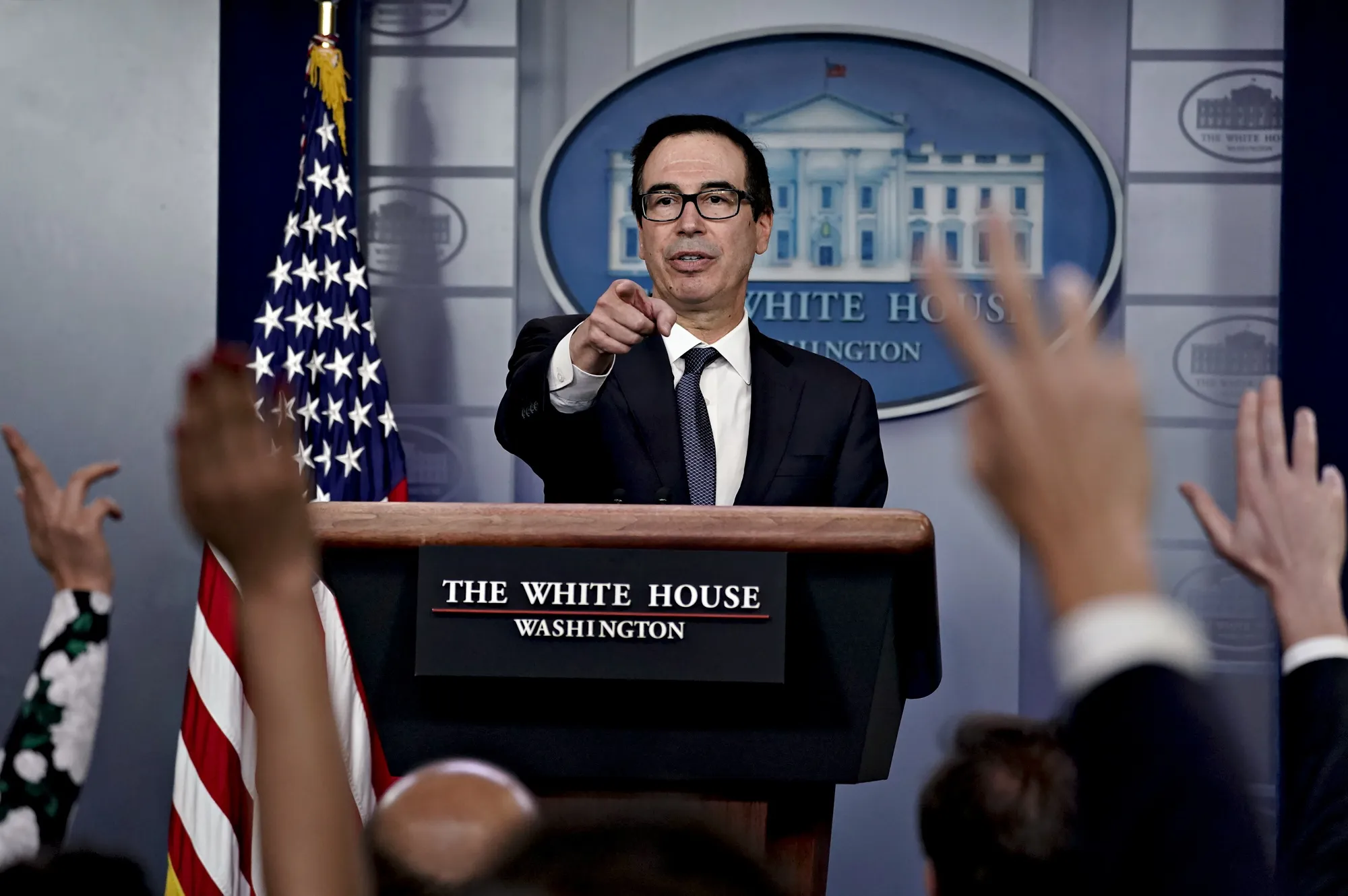 Steven Mnuchin on Oct. 11.