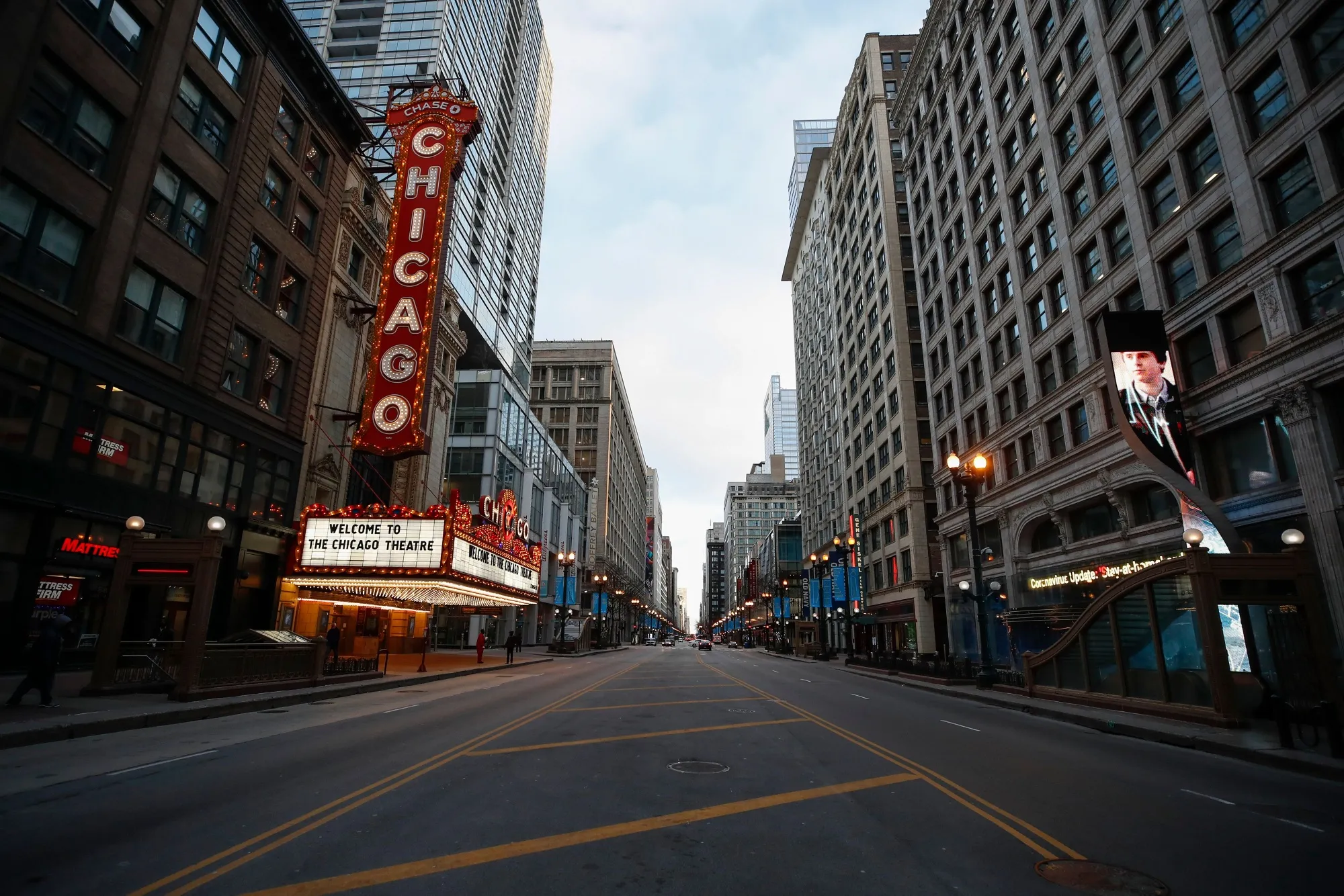 The Chicago Theatre&nbsp;in Chicago, Illinois.