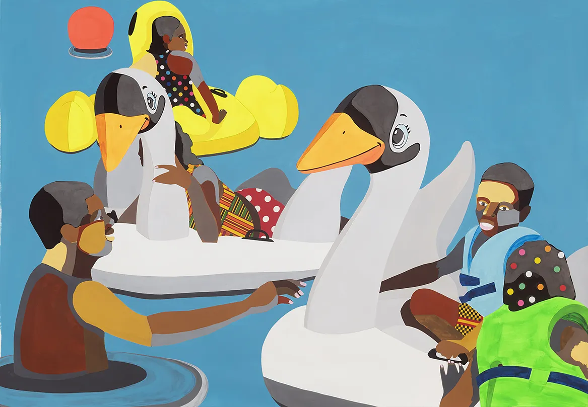 Works by Derrick Adams will be on view at 1:54 Contemporary African Art Fair in Brooklyn next month.
