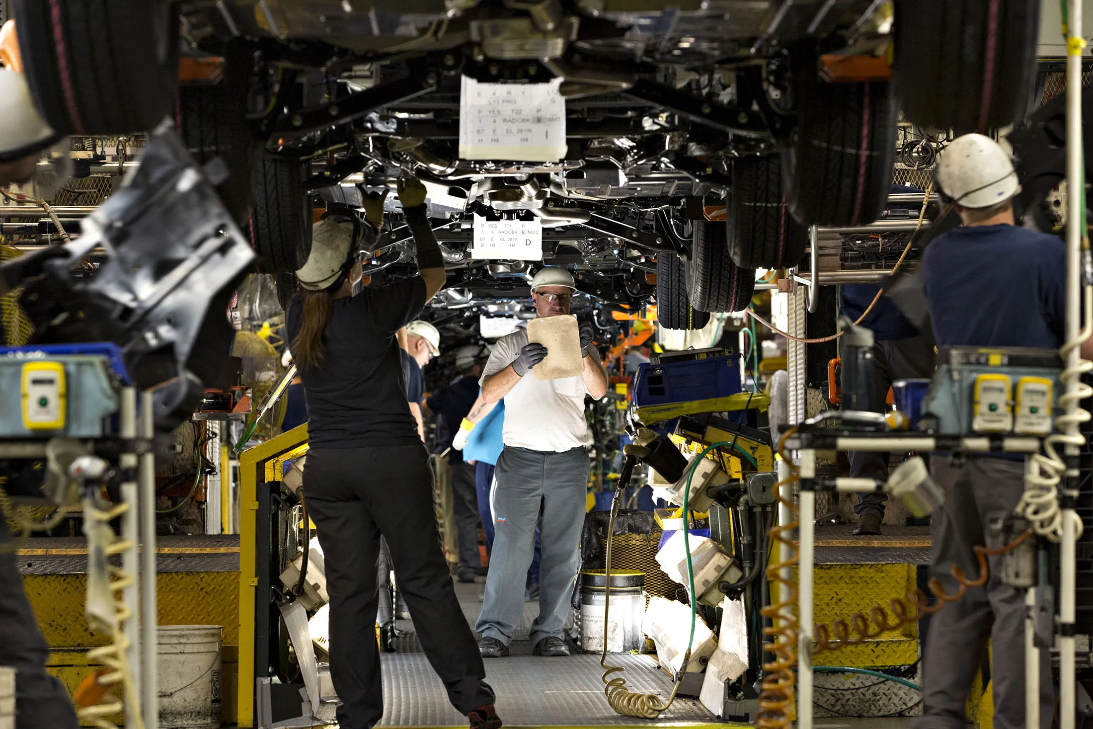 Operations Inside A Subaru Production Facility Ahead Of Factory Order Figures