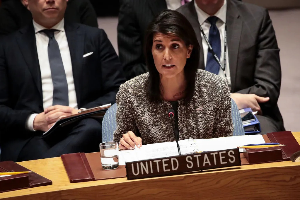 Nikki Haley shows that the U.S. is no longer asking for the U.N.'s blessing on foreign policy.
