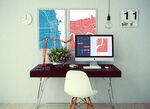relates to Turn a Map of Your Hometown Into Sleek, Graphic Wall Art