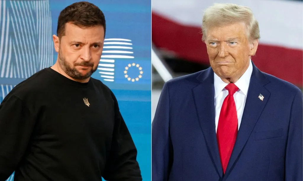 Ukrainian&nbsp;President Volodymyr Zelenskiy&nbsp;and US President Donald Trump.&nbsp;