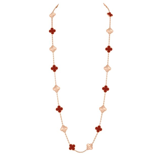 VAN CLEEF & ARPELS VINTAGE ALHAMBRA NECKLACE