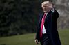 U.S. President Donald Trump waves while walking on the South Lawn of the White House before boarding Marine One in Washington, D.C., U.S., on Thursday, March 29, 2018. Trump on Thursday said his concerns with Amazon.com Inc. predate his election, a day after a report that he's obsessed with regulating it.