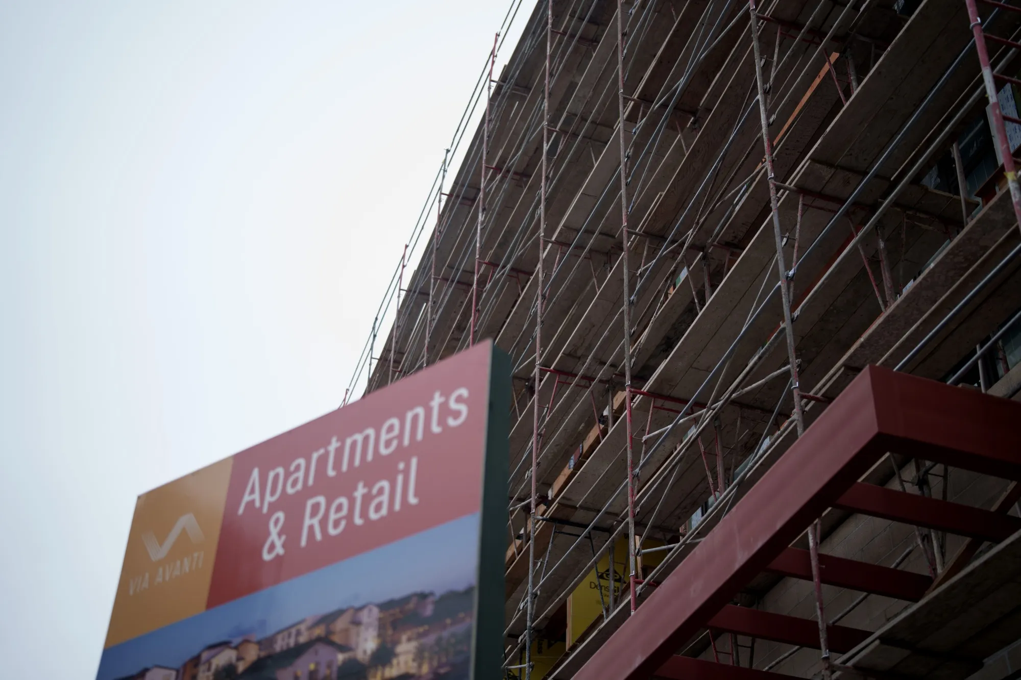 An apartment and retail complex under development in Los Angeles, California, US, on Wednesday, April 30, 2025.&nbsp;