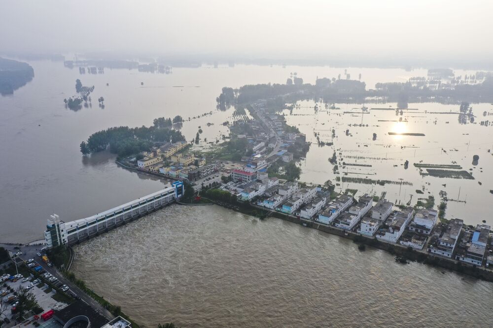 The Wangjia dam on July 20, 2020 in China’s Anhui province.