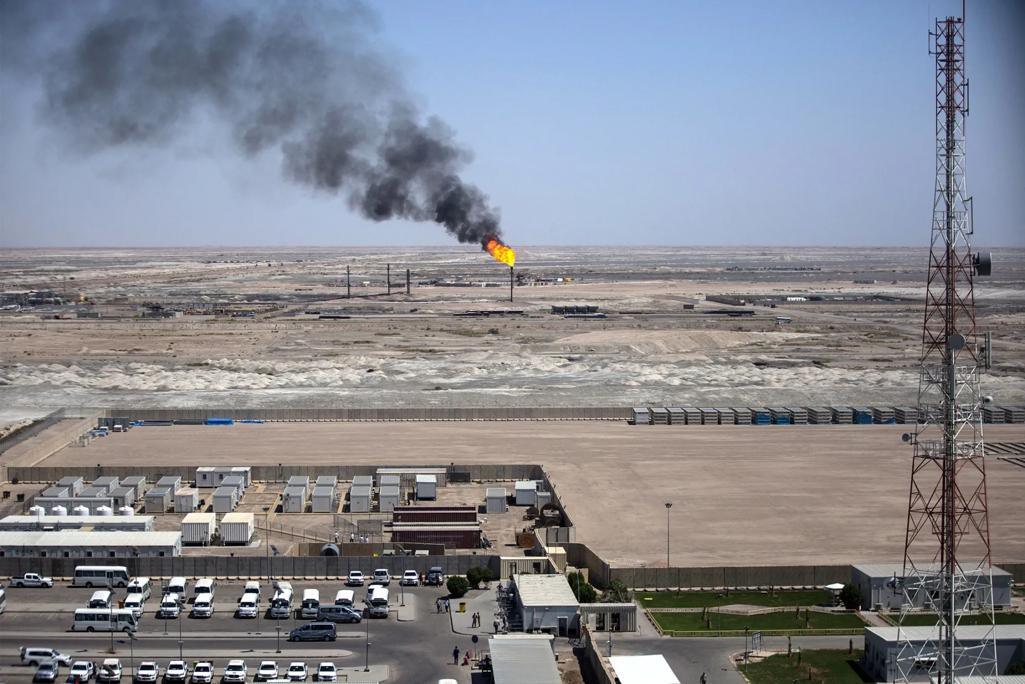 An end to the Iranian regime could potentially interrupt the supply of oil.
Photo: Hussein Faleh/AFP/Getty Images