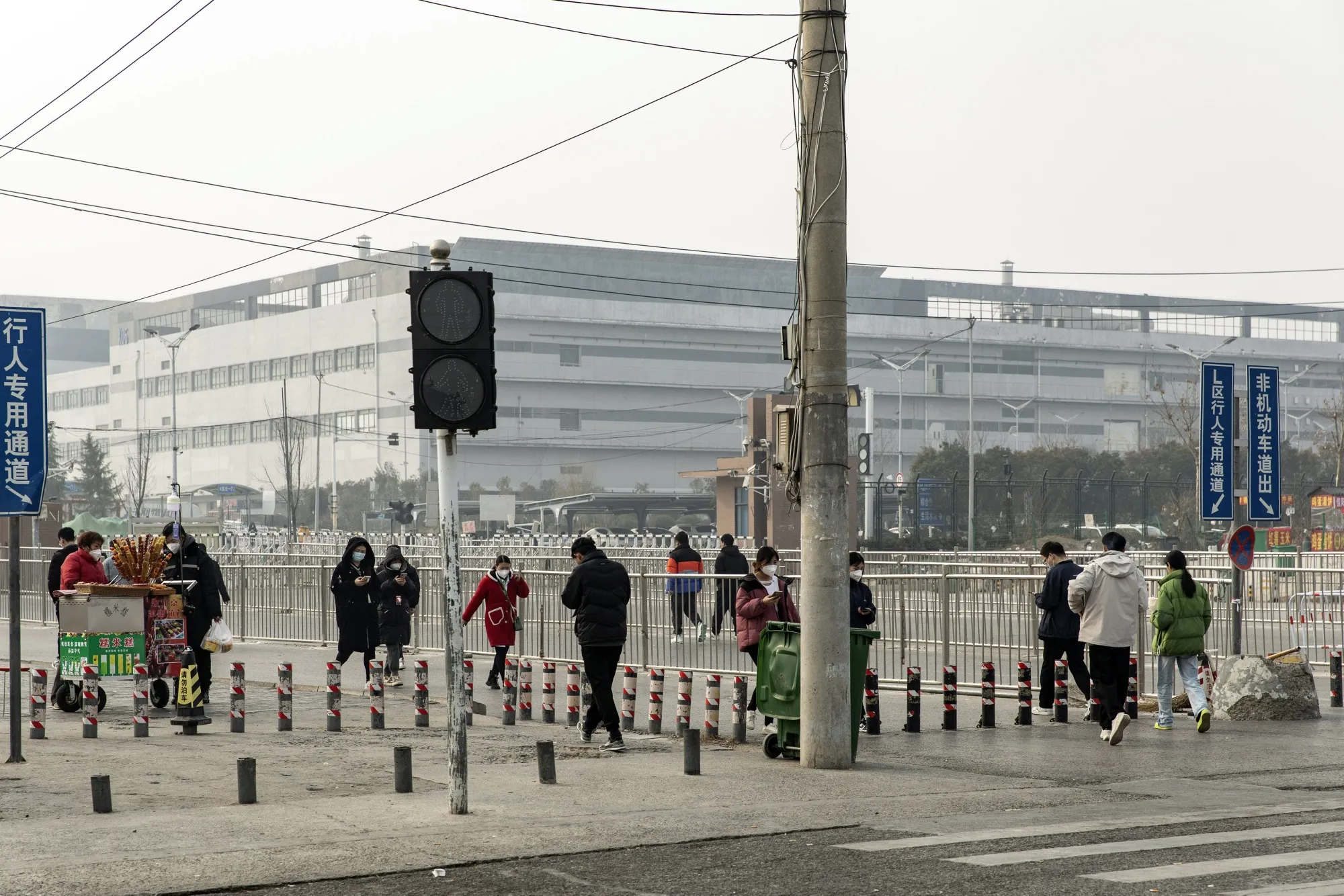 A Foxconn Technology Group&nbsp;plant in Zhengzhou, Henan province, China.