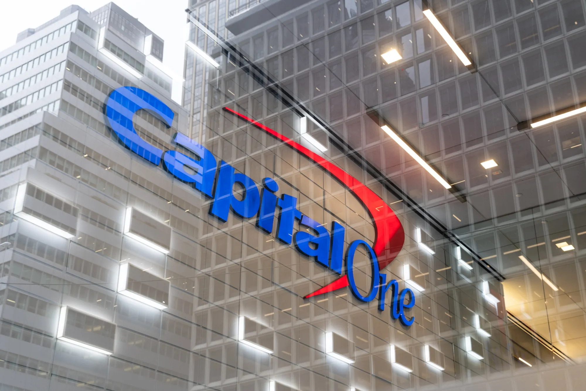 A Capital One bank branch in New York.