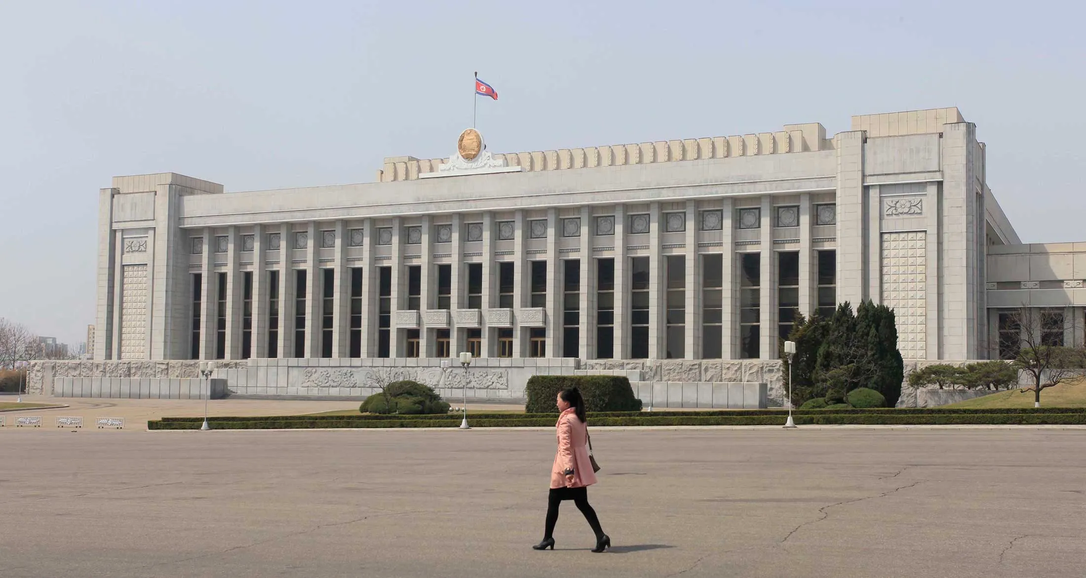 The Mansudae Assembly Hall in&nbsp;Pyongyang.