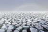 Drifting ice in the Arctic Ocean.