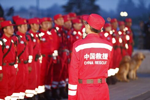 Chinese Search and Rescue Personnel