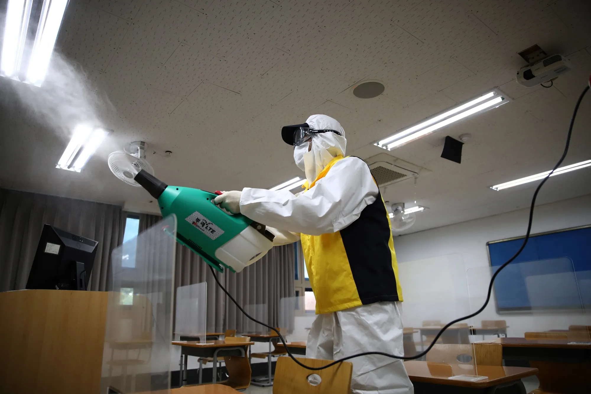 Authorities Disinfect Schools Ahead Of Exams