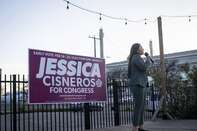 Senator Warren And Congressional Candidate Jessica Cisneros Hold Early Vote Kickoff Event 