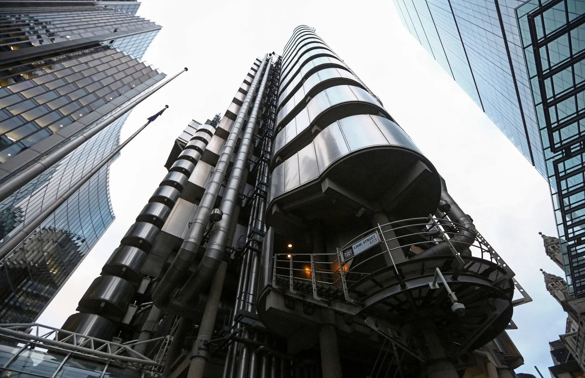 The Lloyd's of London building&nbsp;in London.