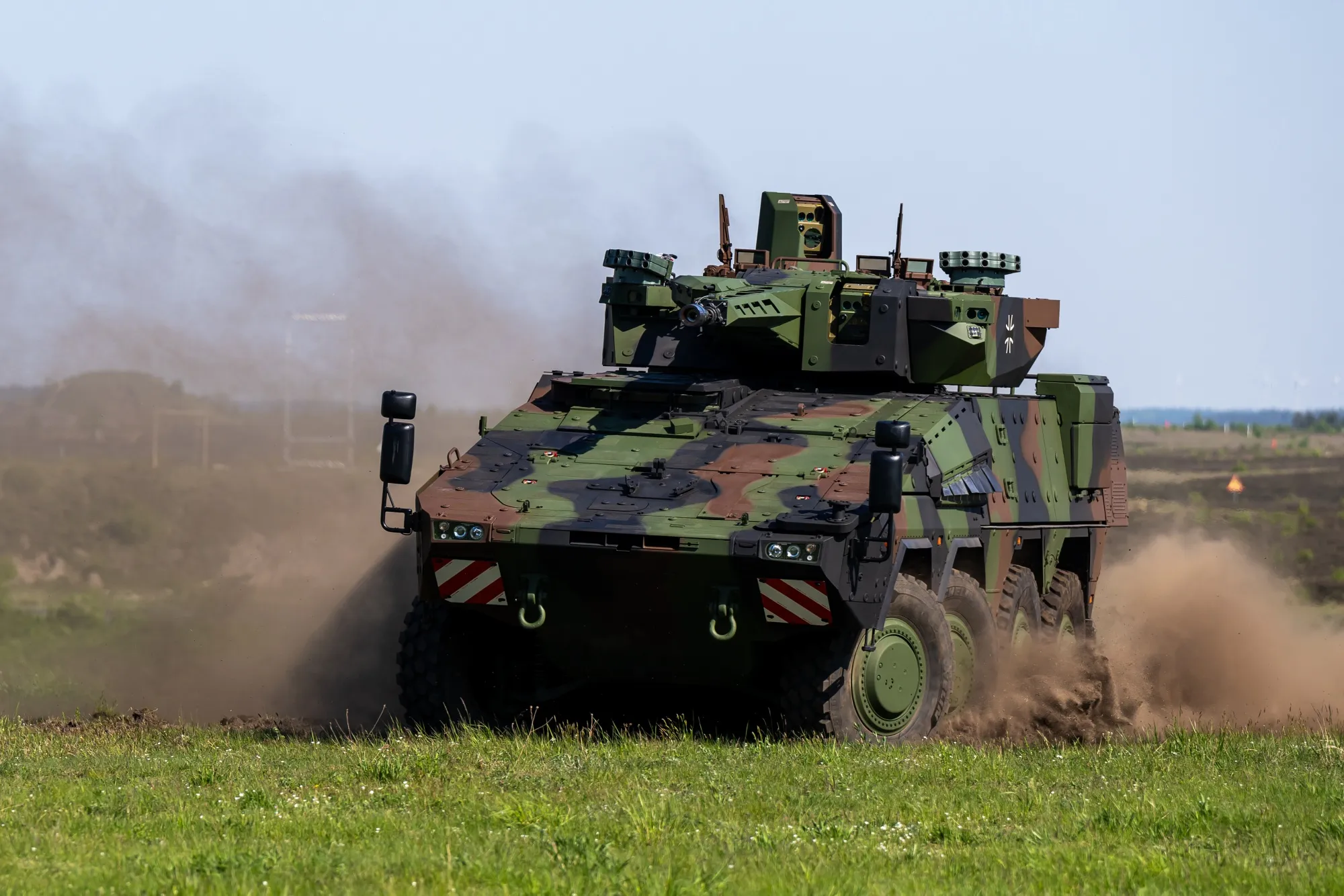 A German Boxer armored&nbsp;vehicle.