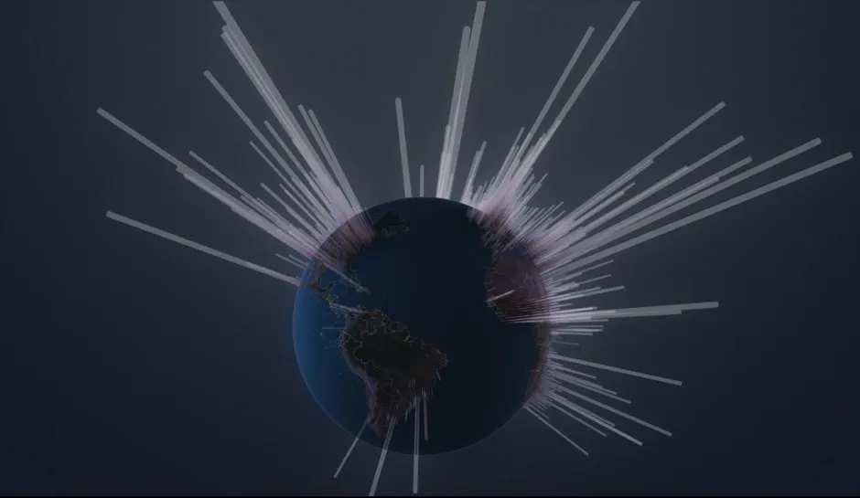 A new visualization highlights areas where C02 has soared.