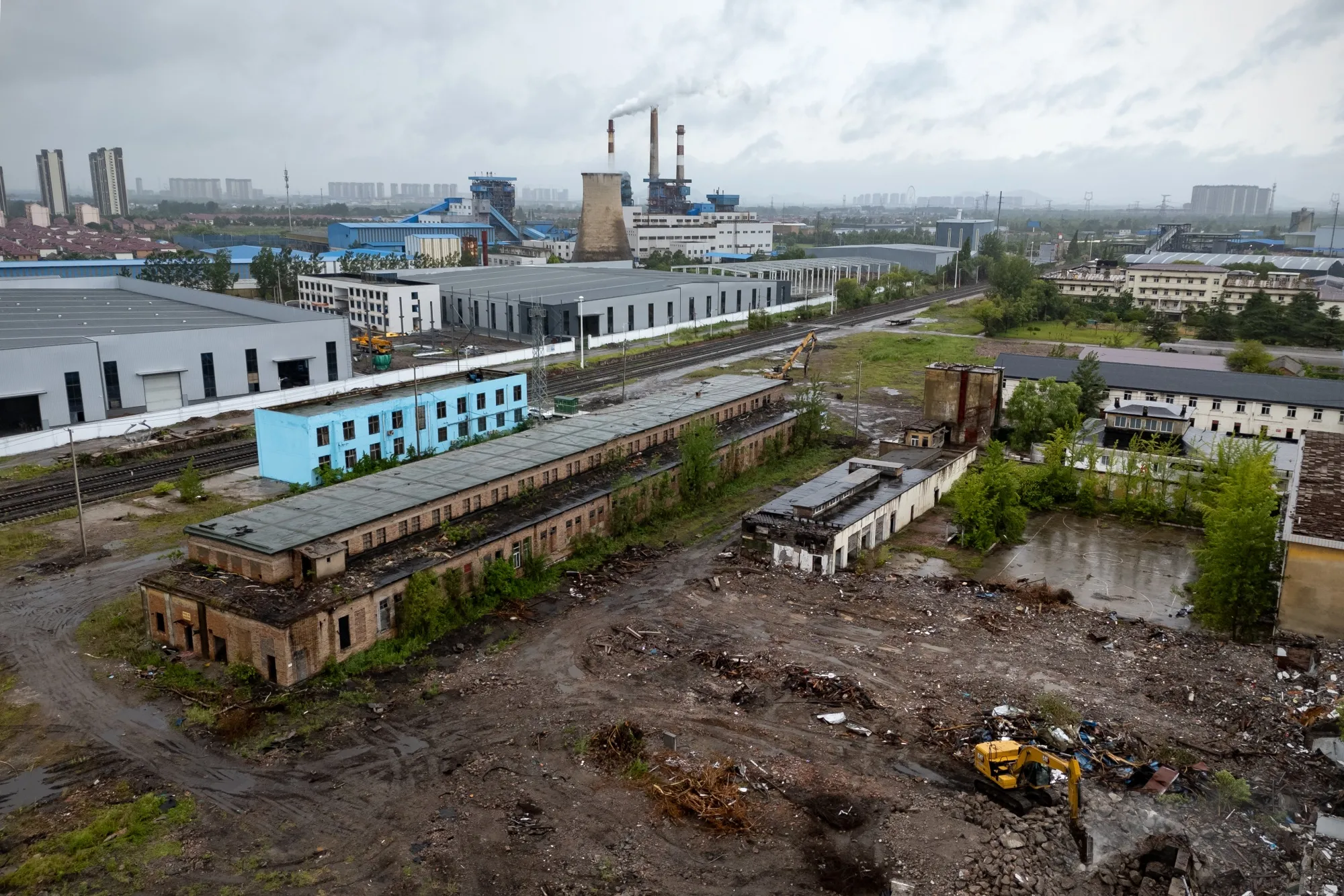 The former Qishan Coal Mine assembly hall in Xuzhou, Jiangsu Province, China.