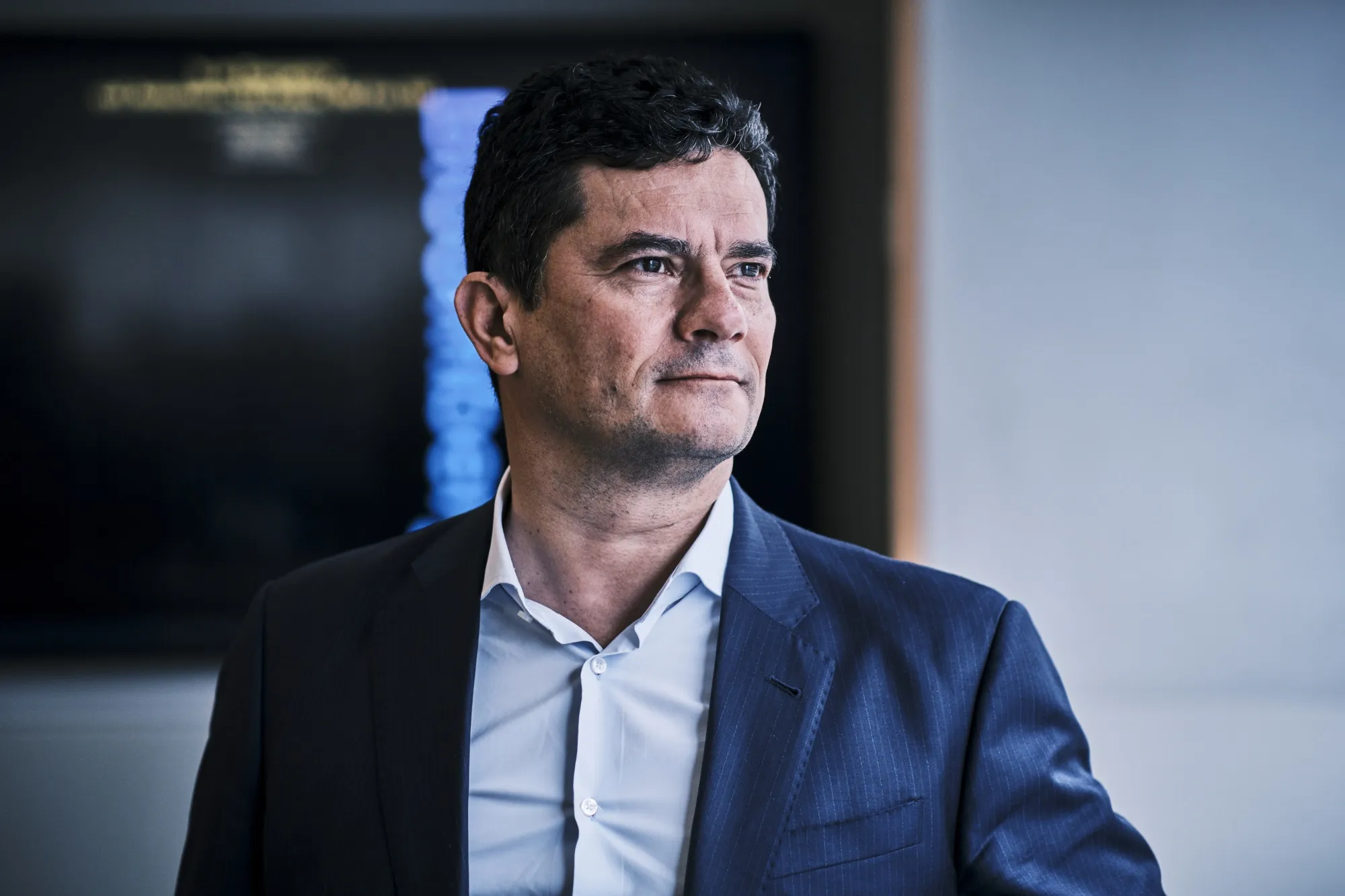 Sergio Moro, former Carwash corruption probe judge, after an interview in Brasilia