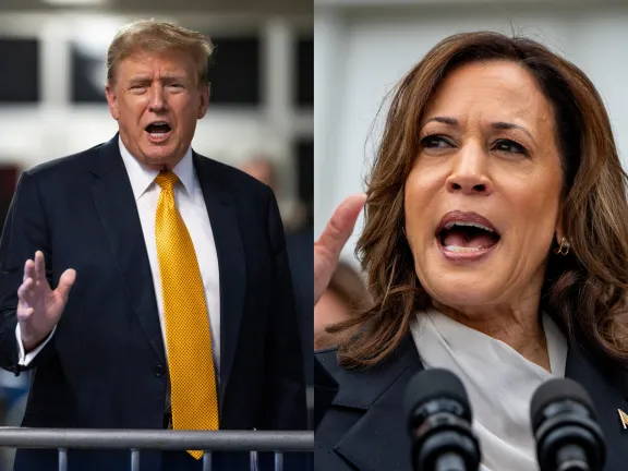 Contrasting candidates.