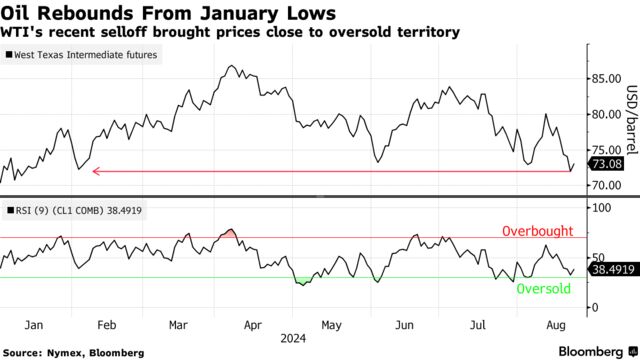 Oil Rebounds From January Lows | WTI's recent selloff brought prices close to oversold territory