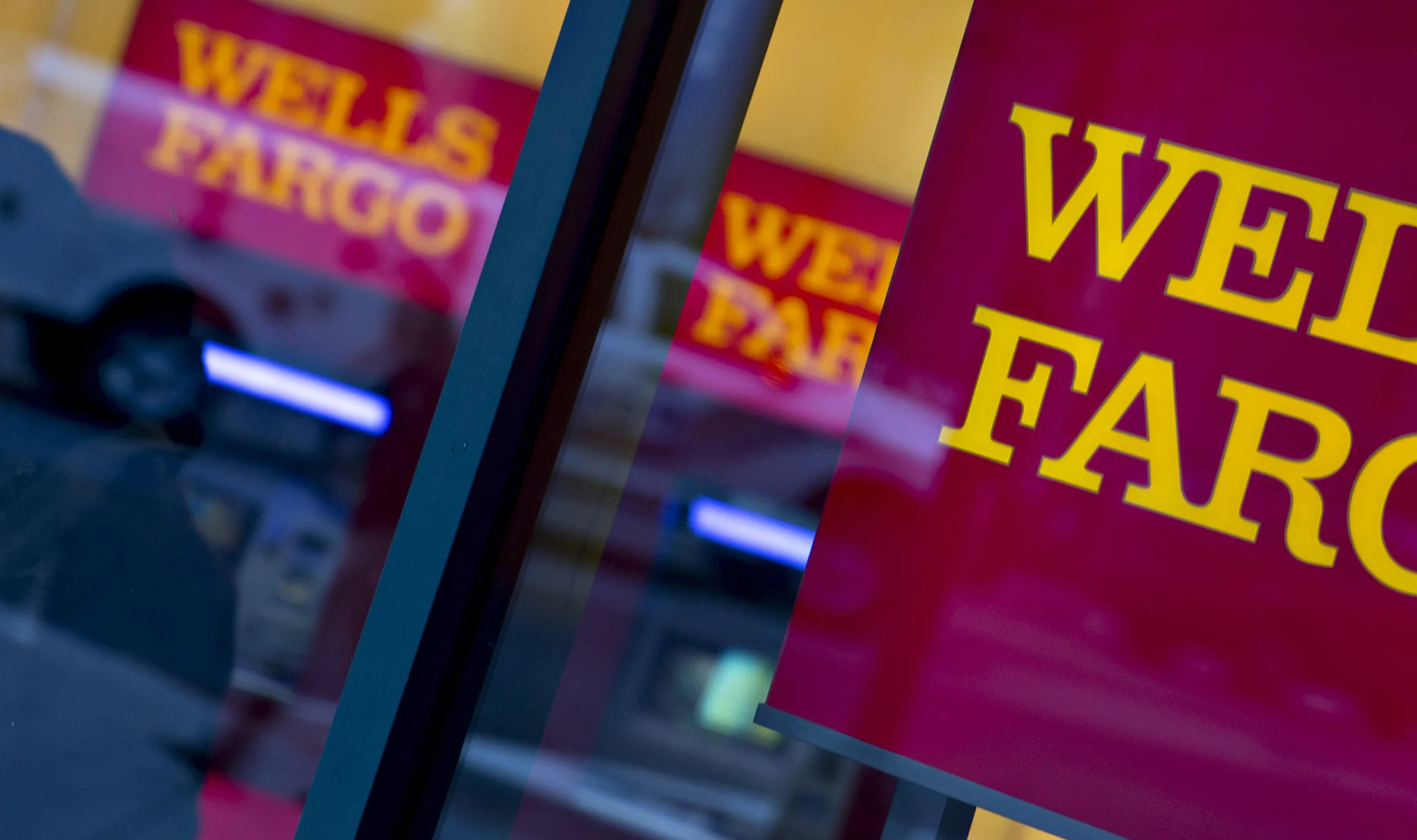 A Wells Fargo &amp; Co. bank branch stands in Washington, D.C.
