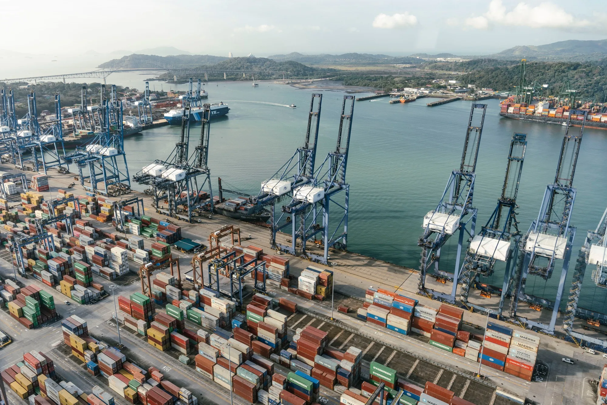 The Port of Balboa in Panama City.