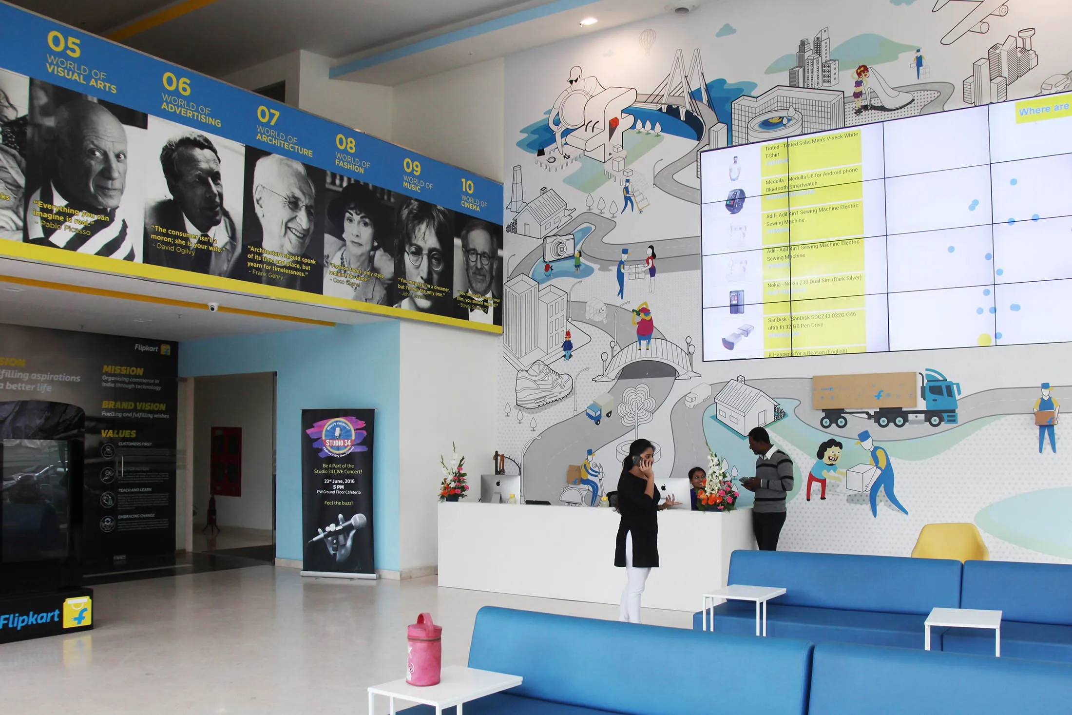 Flipkart headquaters in Bengaluru.
